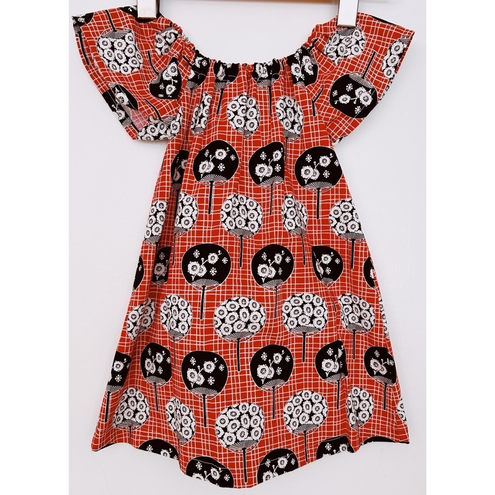 Brand New Handmade Dress in Red, Black and White Size 2yrs.